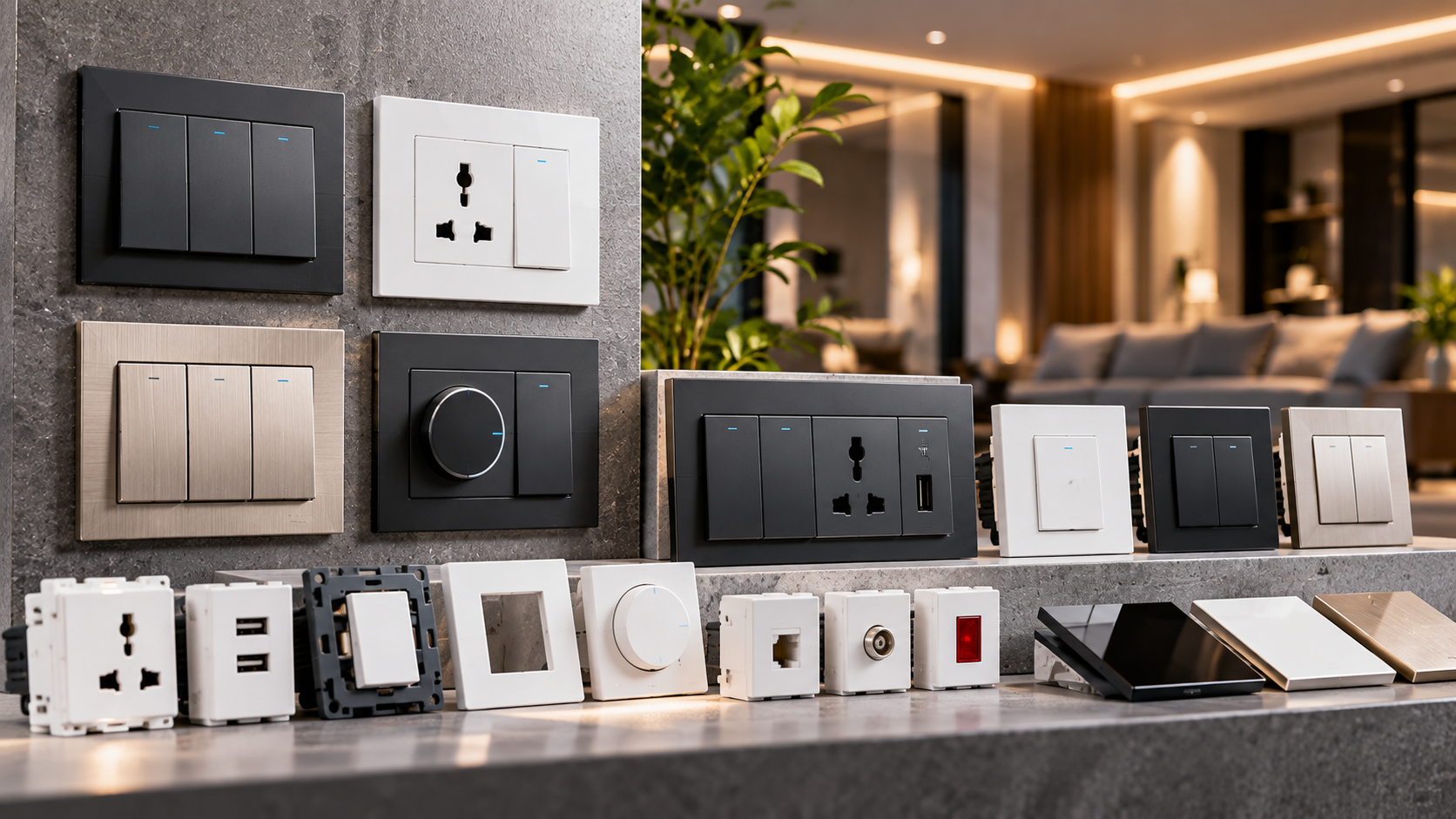Switches and electrical accessories