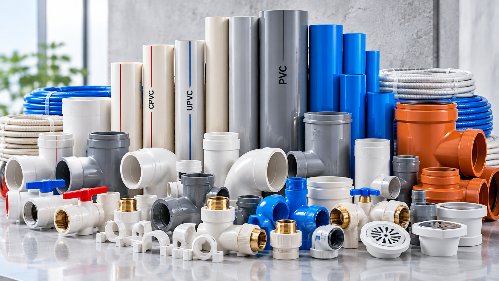 Plumbing pipes and fittings